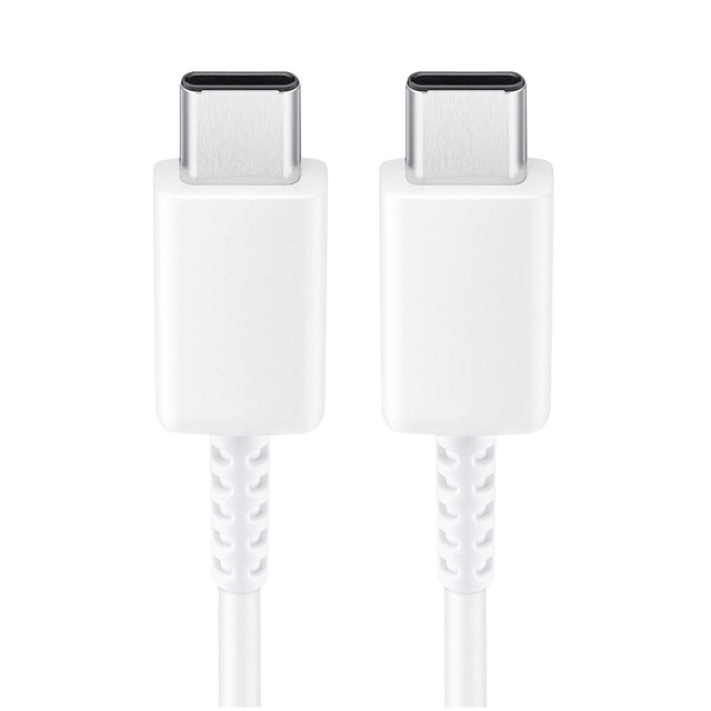 Originálny kábel Samsung USB-C na USB-C EP-DW767 na nabíjanie 1,8 m 3A 25W / 45W biely