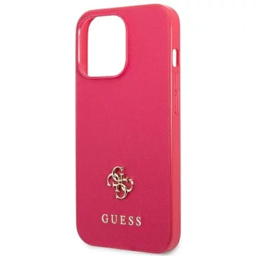 „Etui Guess GUHCP13LPS4MF für iPhone 13 Pro / 13 6,1\“ Hardcase Saffiano 4G Small Metal Logo“