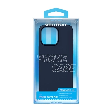 Etui ochronne do iPhone 15 Pro Max Vention KUFL0-40 MagSafe niebieskie granatowe