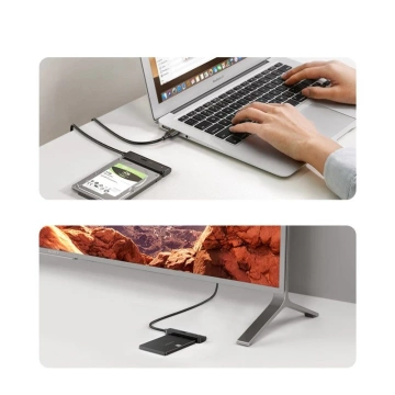 UGREEN Adapter HDD SSD 2.5'' SATA III 3.0 - USB 3.2 Gen 1 (SuperSpeed ​​​​USB 5 Gbps) чорний (70609 CM321)