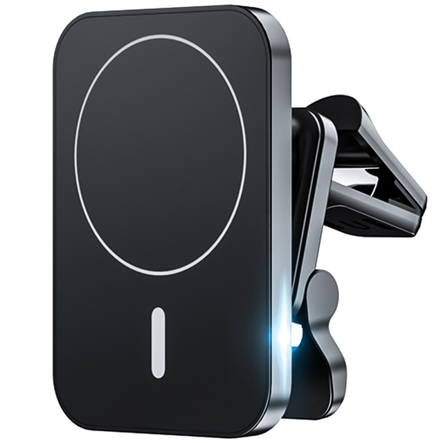 Car holder with Qi charger for MagSafe Alogy for grille 15W Black