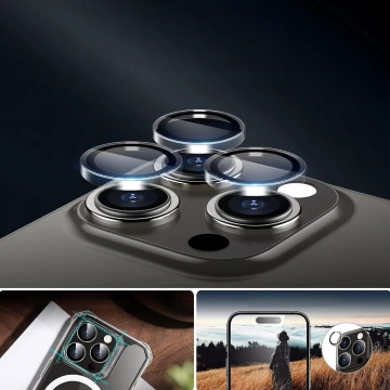 Sklo pre Apple iPhone 16 Pro / 16 Pro Max Cover Cover Lens 3mk Lens Protection Pro Transparentný ochranný kryt