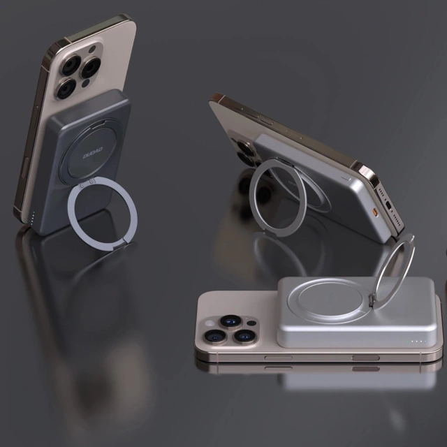 Powerbank Dudao K28 10000mAh 22.5W MagSafe Podstawka Szary