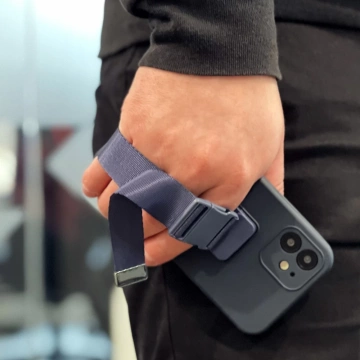 Rope case гелевий кейс на ланцюжку Сумка шнурок iPhone 12 mini темно-синій