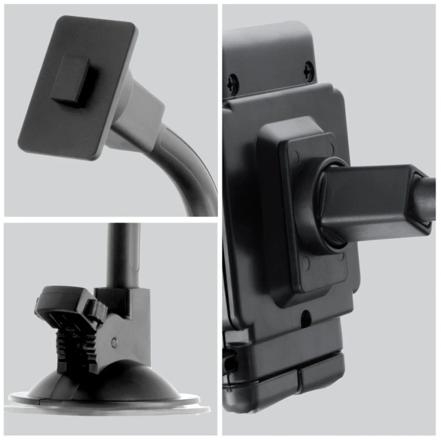 Forcell Regular 2in1 Car Holder Grid/Glass Arm 27cm Black