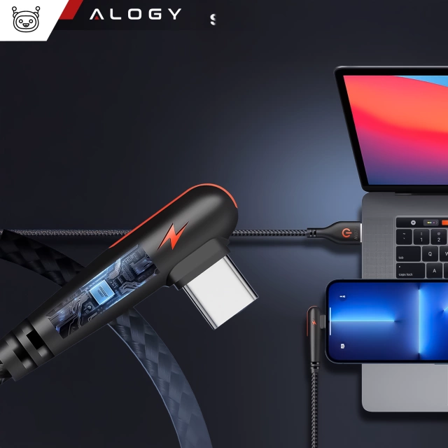 Розгалужувач HUB Alogy Adapter для ноутбука з USB-C на 3x USB-A 2.0 1x USB-A 3.0 сірий