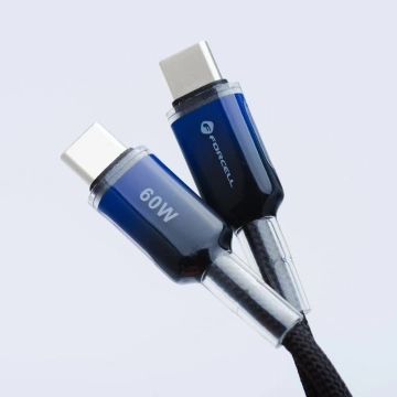 Kabel USB-C – USB-C 60W Forcell F-Energy Gradient 1 m C354 czarny