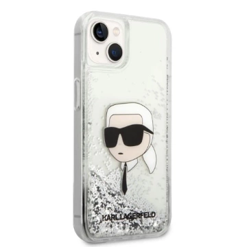 Etui Karl Lagerfeld KLHCP14MLNKHCH na iPhone 14 Plus 6,7" pevné puzdro Glitter Karl Head