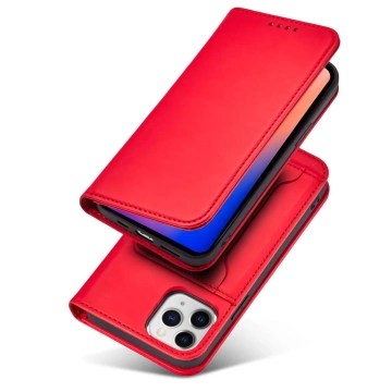 Magnet Card Case case for iPhone 12 Pro Max cover card wallet stand red