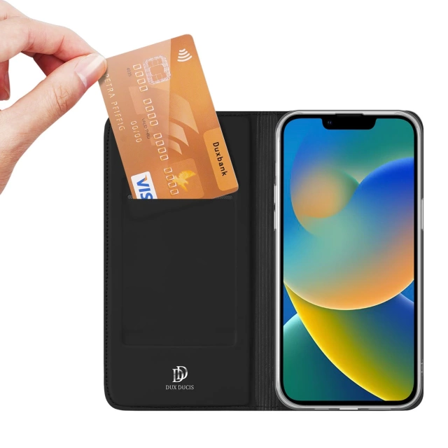 Чохол Dux Ducis Skin Pro Holster Flip Cover для iPhone 14 Plus чорний