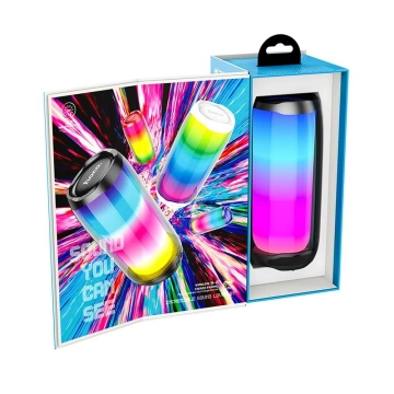 Портативна Bluetooth-колонка HOCO HC8 чорного кольору з RGB LED, 1800 мАг, 10 Вт