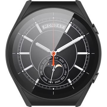 Etui ochronne 2w1 nakładka z szkłem Alogy do Xiaomi Mi Watch S1 Global Czarne