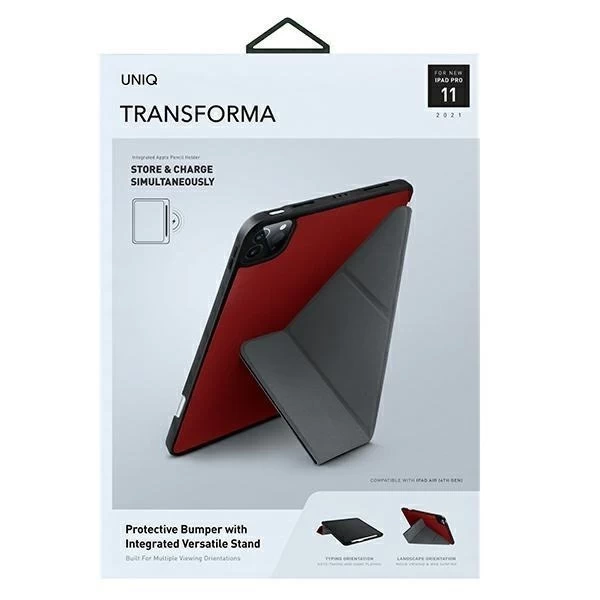 UNIQ Case Transforma iPad Pro 11" (2021) Antimicrobial red/coral red
