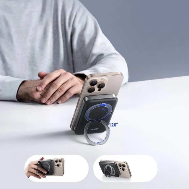 Powerbank Joyroom JR-PBM12 10000 mAh 22.5 W Qi2 MagSafe 360° – czarny