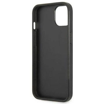 Etui Guess GUHCP14MPSATLK do Apple iPhone 14 Plus 6,7" čierne/čierne pevné puzdro SaffianoTriangle Logo
