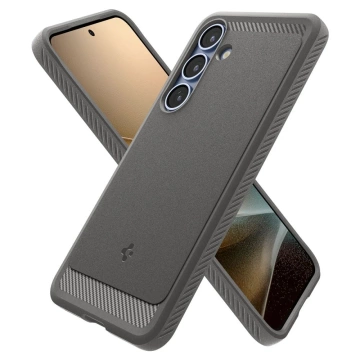 Чохол для Samsung Galaxy S25 Marble Gray Spigen Rugged Armor Mag MagSafe