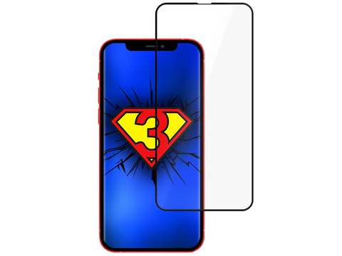 Tvrdené sklo na displej 3mk HardGlass Max pre Apple iPhone 13 Black