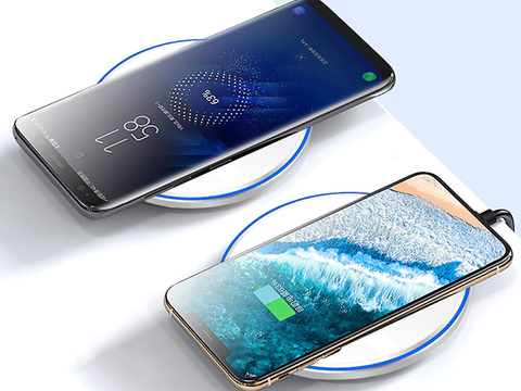 Qi Alogy Fast Charger USB-C Typ C 15W biela indukčná nabíjačka