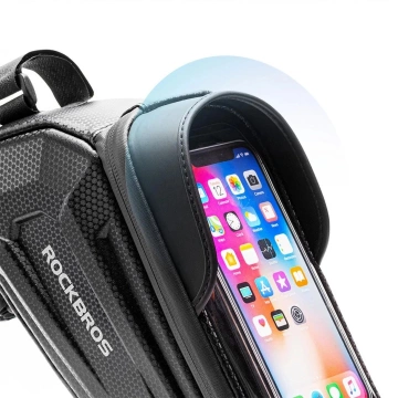 Rockbros B68-1 Frame Bag with Phone Case Black