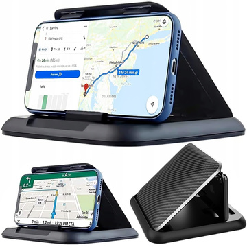 Alogy Carbon Autohalterung für Telefon bis 6,8 Zoll, GPS, Cockpit Schwarz