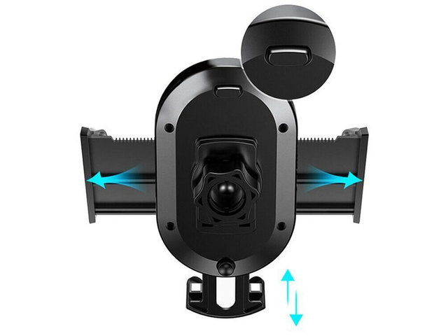 360 držiak do auta na palubnú dosku Alogy carbon black