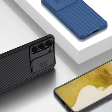 Чохол-накладка Nillkin CamShield Pro Case для Samsung Galaxy S23 з кришкою камери синій