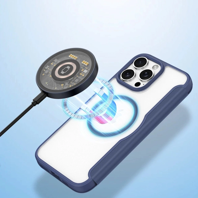 iPhone 16 Pro Max Dux Ducis Skin X Pro MagSafe Case Blue