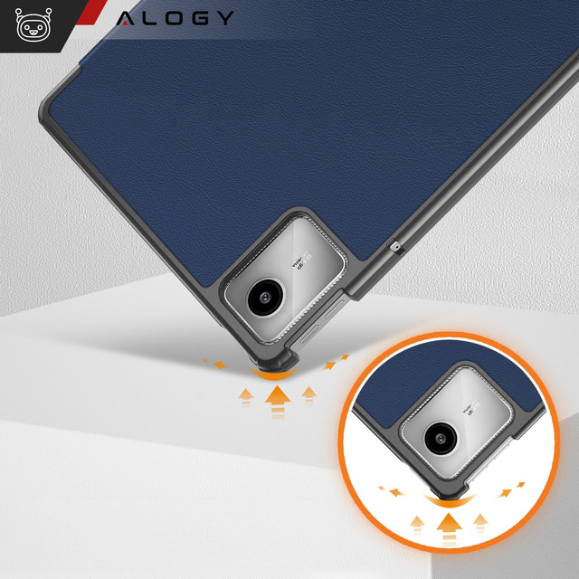 Case for Lenovo Tab M11 10.95" TB330FU / TB330XU / TB331FC Book Case Cover with flap housing case cover Alogy Navy Blue Stylus