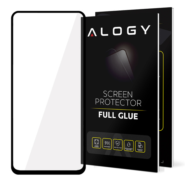 Alogy Full Glue Tempered Glass Case Friendly for Xiaomi Redmi Note 11 Pro/ 11 Pro Plus/ Poco X4 Pro 5G Black