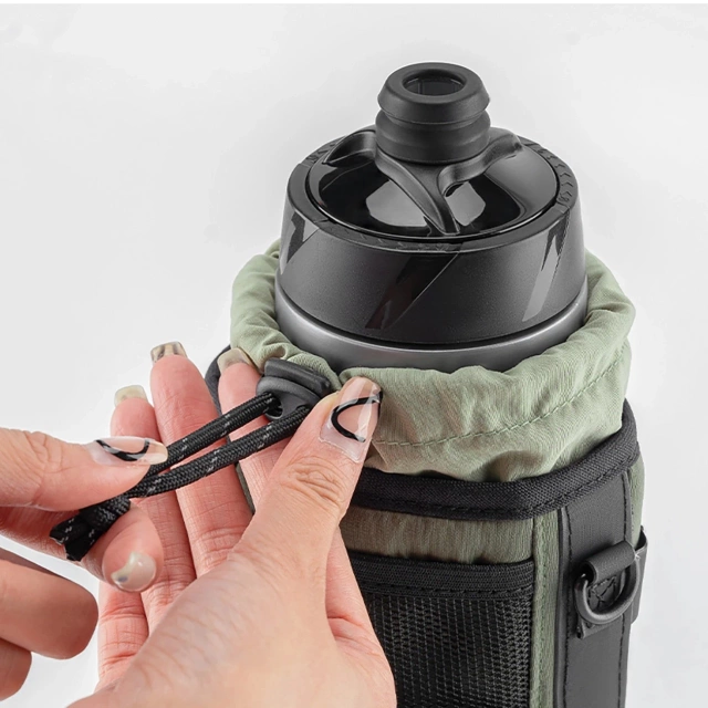 Torba Rockbros na Butelkę 1L z Paskiem Rowerowa Zielona 3011006501