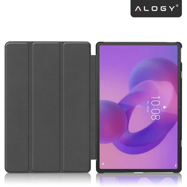 Etui do Lenovo IdeaTab Pro / Pro MT 12.7" TB-373, Ochronne z Klapką i Miejscem na Rysik, Składana Okładka Bumper, Alogy BookGuard™ – Czarne