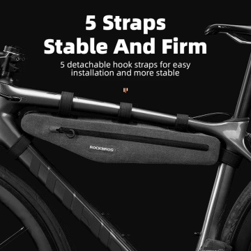 Rockbros AS-052 Rahmen-Fahrradtasche 1,5L Grau Wasserdicht