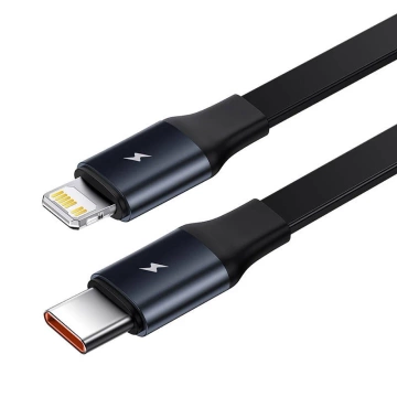 Autonabíjačka Baseus Enjoyment s USB-C Lightning 3A, 30W káblami (čierna)