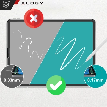 2x Folia matowa Alogy Matte Paper Screen Feel do Apple iPad Air 6 13" 2024 / iPad Pro 13" 2024