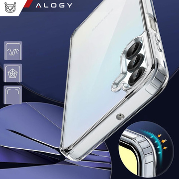 Puzdro pre Samsung Galaxy A15 4G/5G, Galaxy A25 5G zadný kryt Hybridné priehľadné puzdro Alogy Transparent