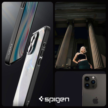 Kryt pre iPhone 15 Pro Max Spigen Ultra Hybrid Case, zadný kryt, matné čierne sklo