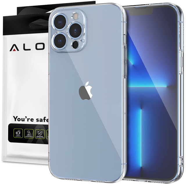 Obrnené puzdro Alogy Hybrid Case pre Apple iPhone 13 Pro s krytom fotoaparátu Clear Glass