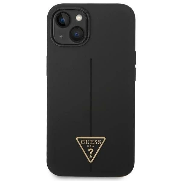 Чохол Etui Guess GUHCP14MSLTGK для Apple iPhone 14 Plus 6,7" czarny/black Silicone Triangle