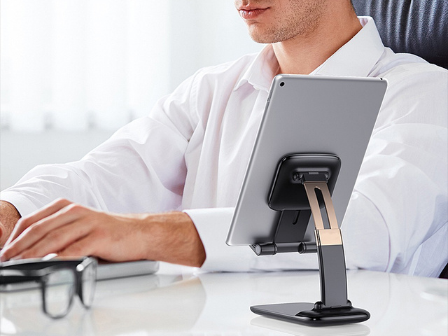 Alogy Adjustable Stand Holder Phone Desk Stand Black