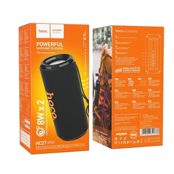 Přenosný Bluetooth reproduktor Hoco 5.4 2x8W 1500mAh FM/TF/AUX – černý