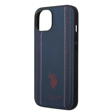 US Polo USHCP14SPFAV iPhone 14 6,1" granatowy/námornícka modrá kožený steh