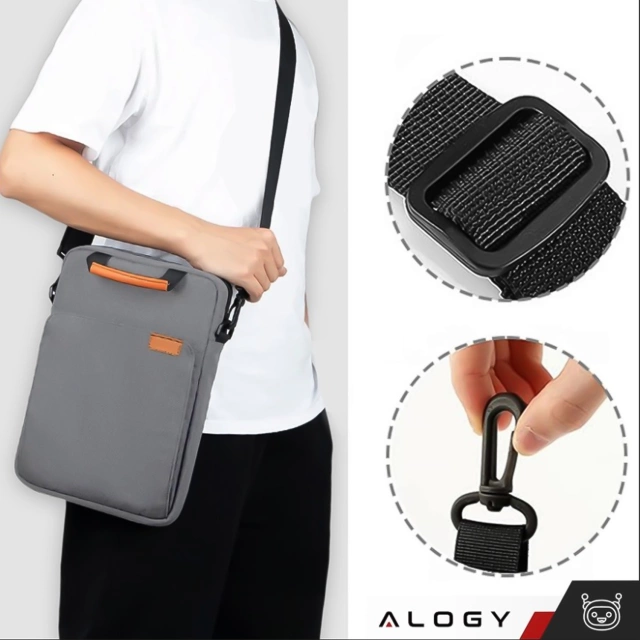 Alogy Laptop/ iPad Pro Air/ Tablet Bag 11-13 Inch Men's Women's Unisex Shoulder Strap Case Cover Pouch Gray