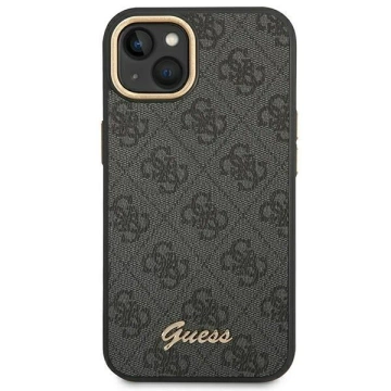 Etui Guess GUHCP14MHG4SHK pre Apple iPhone 14 Plus 6,7" čierny/čierny pevný obal 4G Vintage Gold Logo