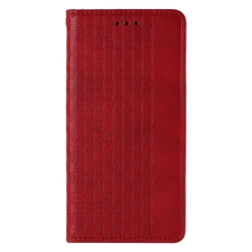 Magnetband Hülle Hülle für Samsung Galaxy S22 (S22 Plus) Tasche Geldbörse Mini Lanyard Anhänger Rot