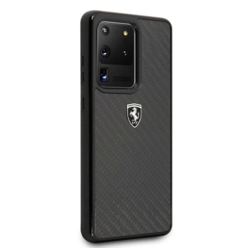 Чохол Ferrari Hardcase для Samsung Galaxy S20 Ultra чорний/чорний Carbon Heritage