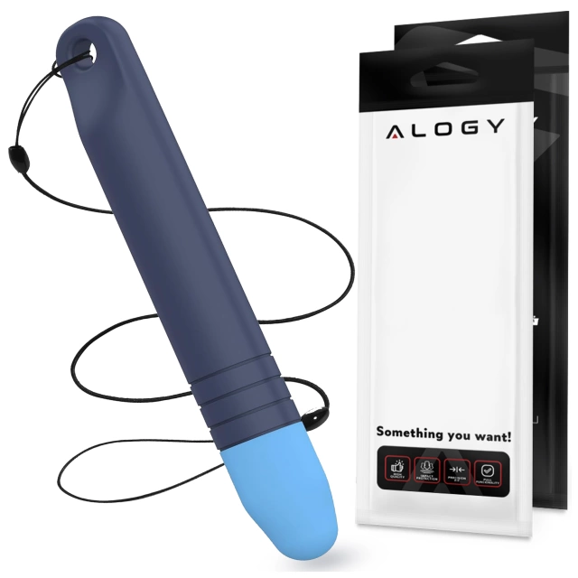 Kapacitné dotykové pero dotykové pero na obrazovky pre telefón tablet Alogy dotykové pero pre deti 10 cm Modré