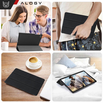 Case for Lenovo Tab M8 4gen TB300XU TB300FU Book Cover Case Alogy Black