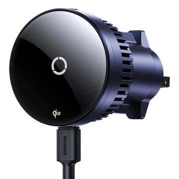 Автотримач Baseus MagPro з індуктивним зарядним пристроєм Qi2.0 15W для вентиляційного отвору - чорний