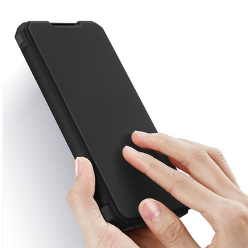 Dux Ducis Skin X kožené ochranné flipové puzdro pre Samsung Galaxy A72 4G čierne