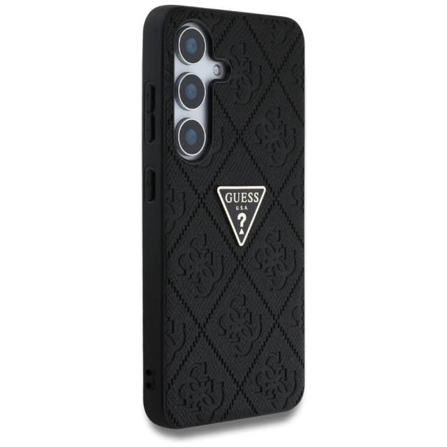 Etui Guess Hot Stamp 4G Triangle Logo do Samsung Galaxy S25 Czarny